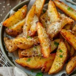 Parmesan Crusted Air Fryer Potato Wedges