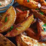 Spicy Cajun Air Fryer Potato Wedges