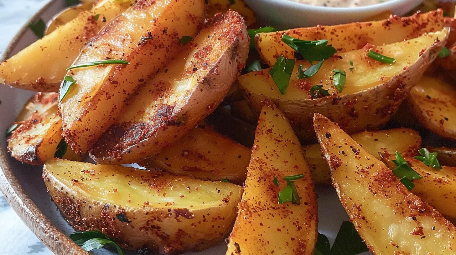 Spicy Cajun Air Fryer Potato Wedges