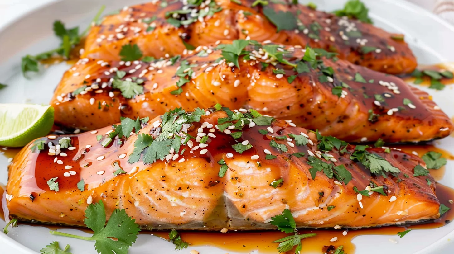 Spicy Sriracha Air Fryer Salmon