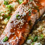 Sweet Chili Glazed Air Fryer Salmon