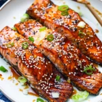 Teriyaki Air Fryer Salmon Fillets