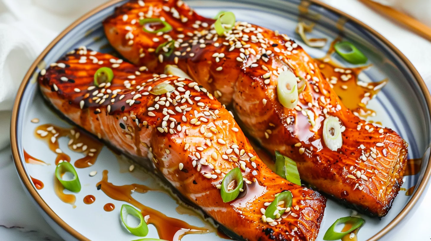 Teriyaki Air Fryer Salmon Fillets