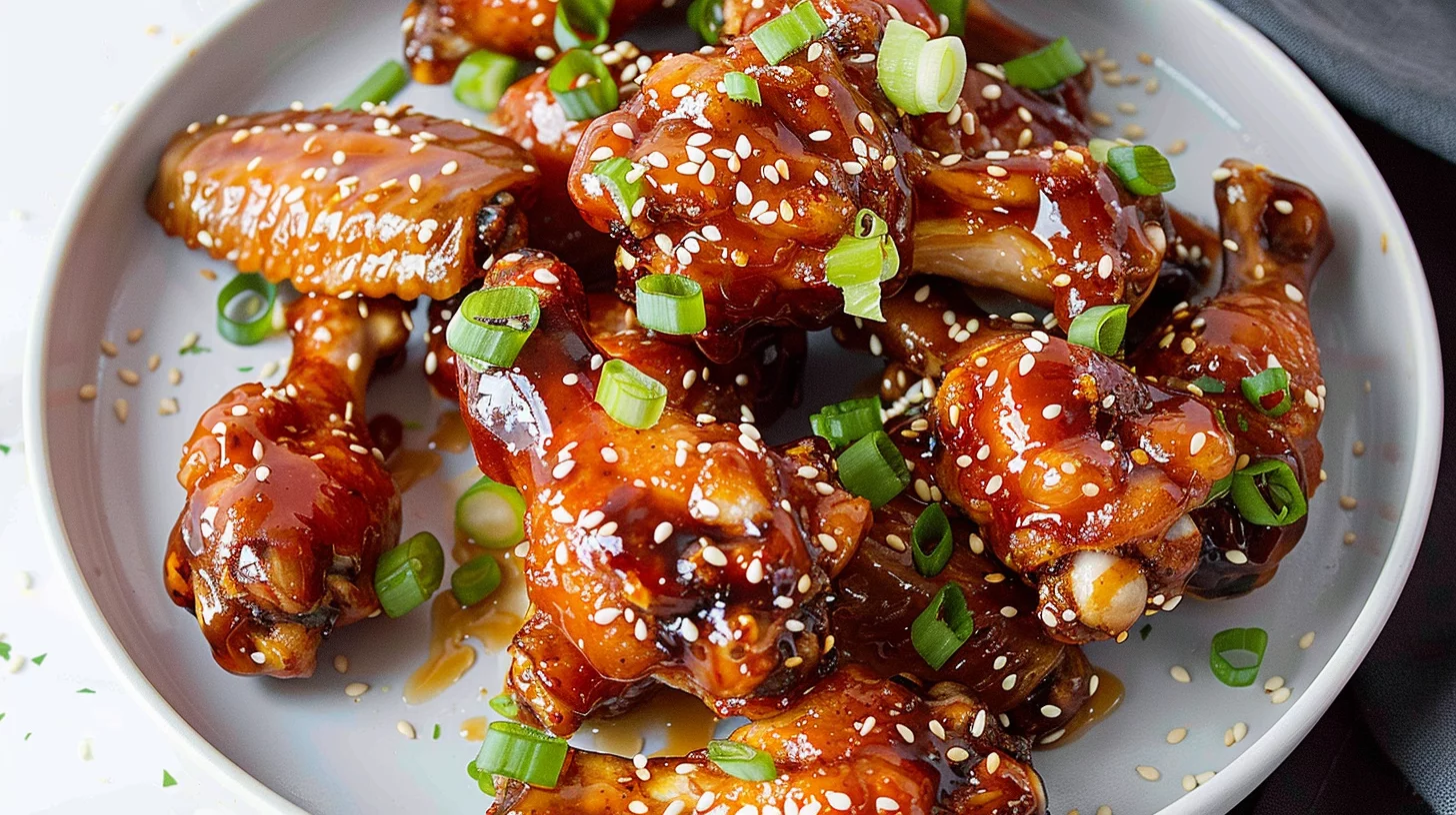 Teriyaki Glazed Air Fryer Wings