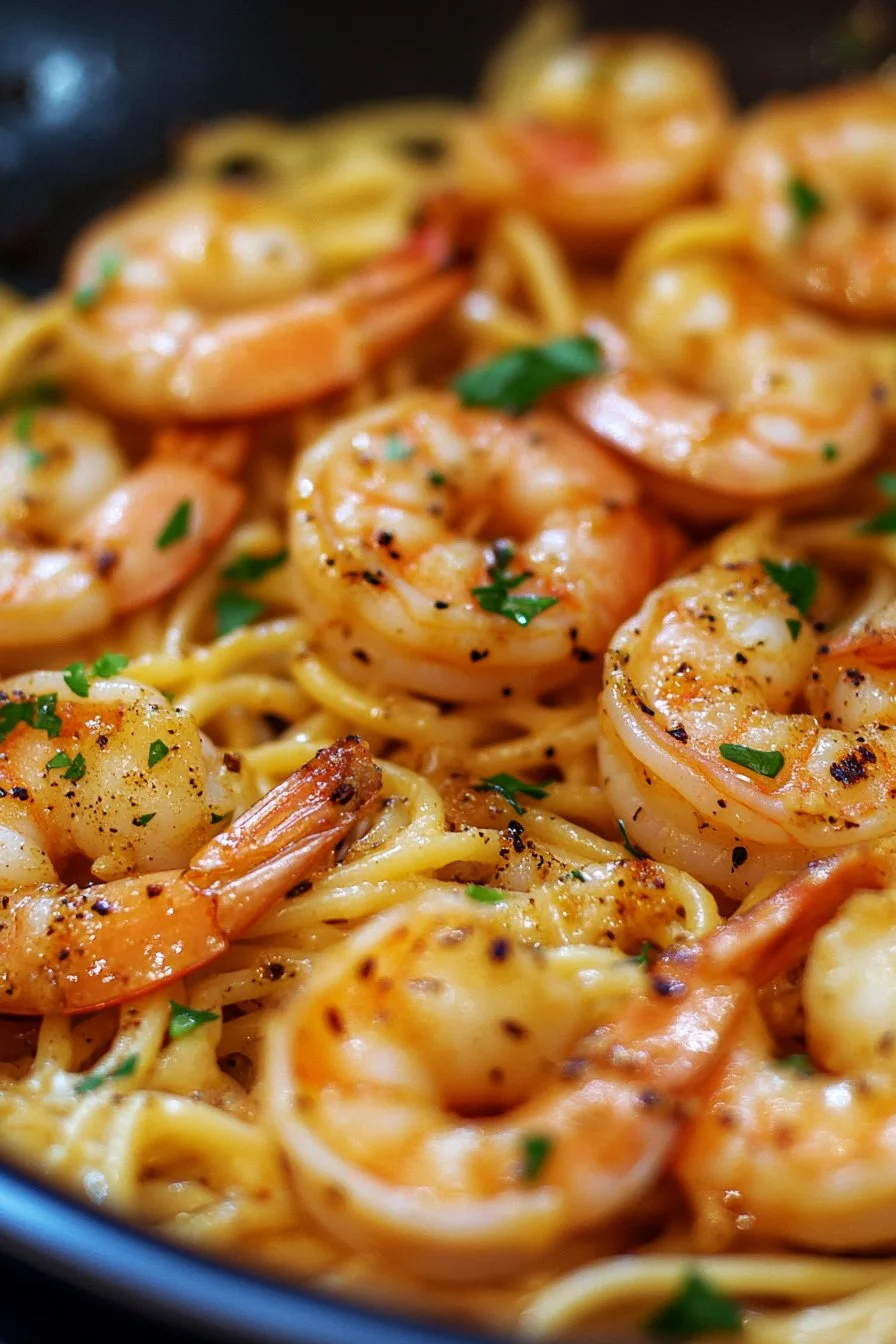 The Ultimate Garlic Butter Shrimp Pasta