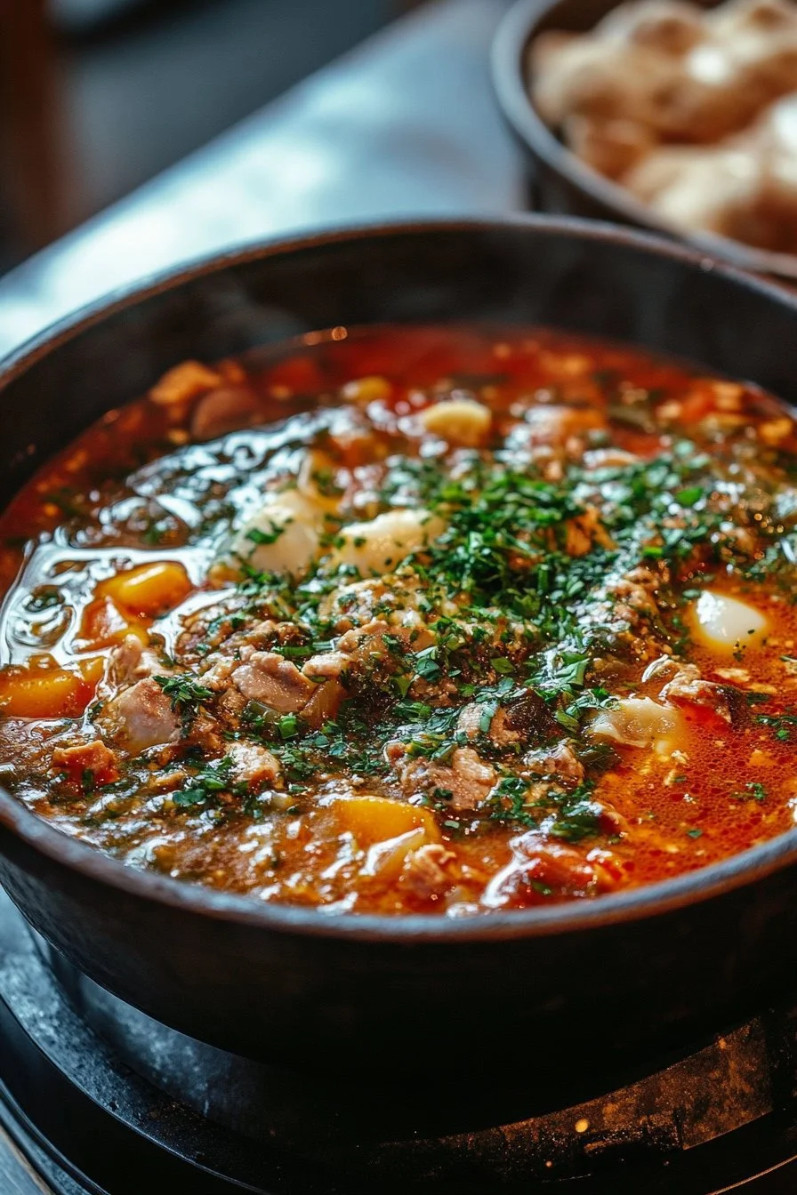 The traditional shakshuka