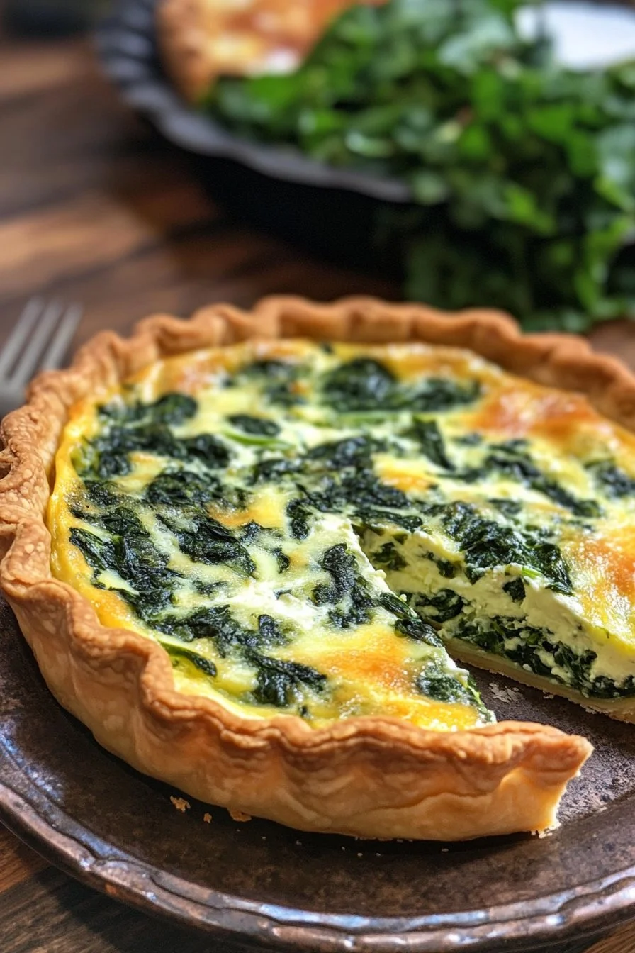 Ricotta and Spinach Quiche
