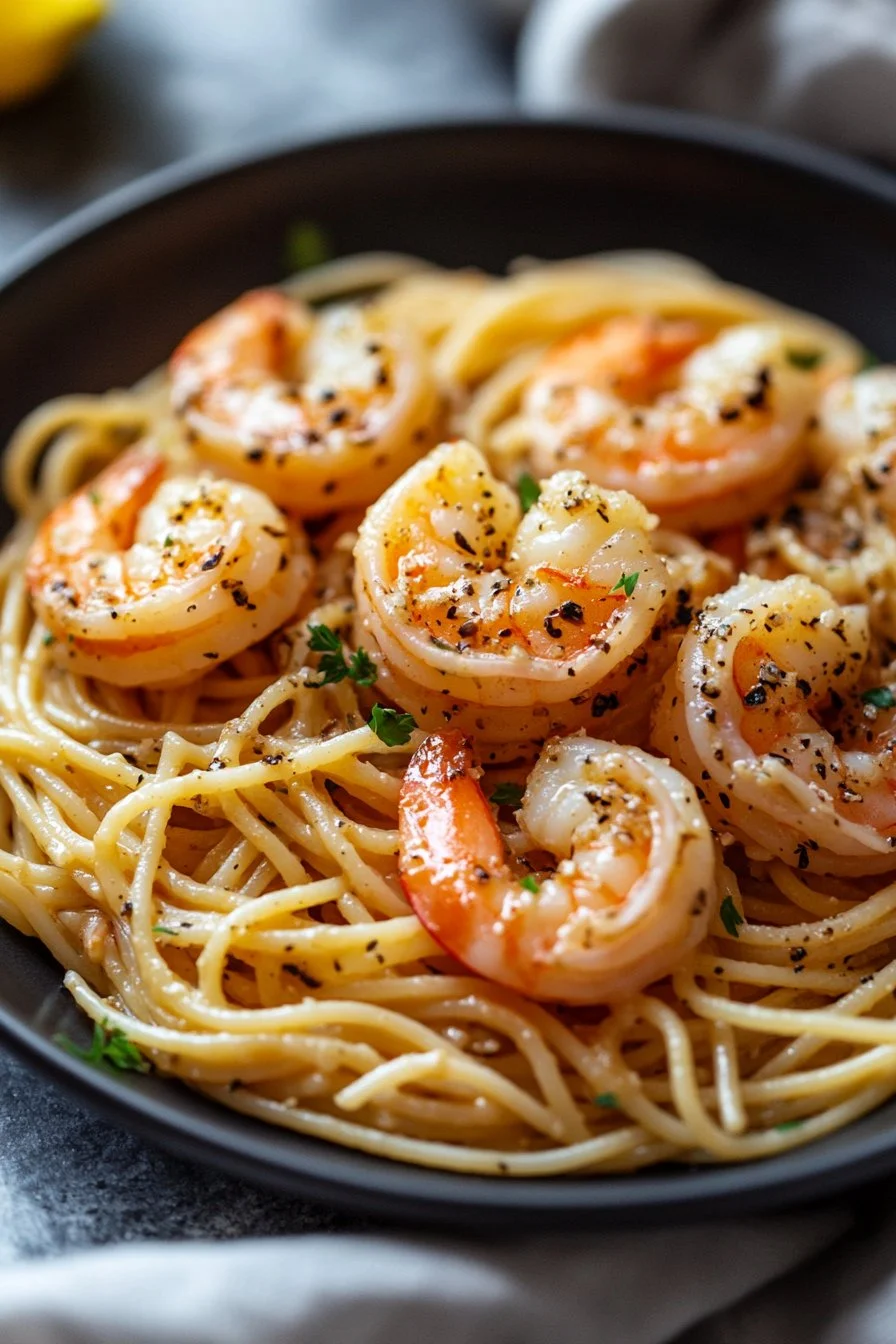The Ultimate Garlic Butter Shrimp Pasta