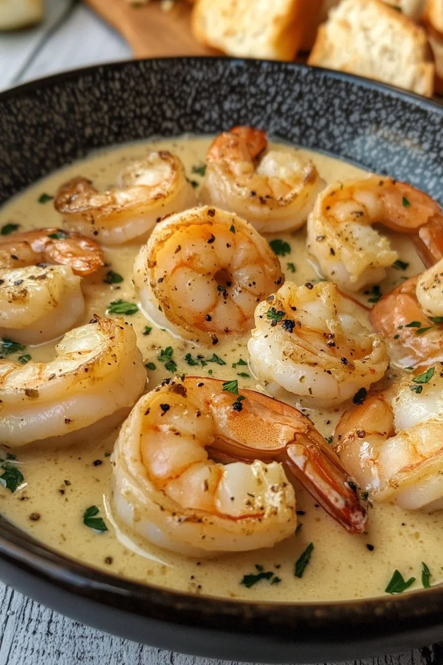 Easy Creamy Garlic Shrimp