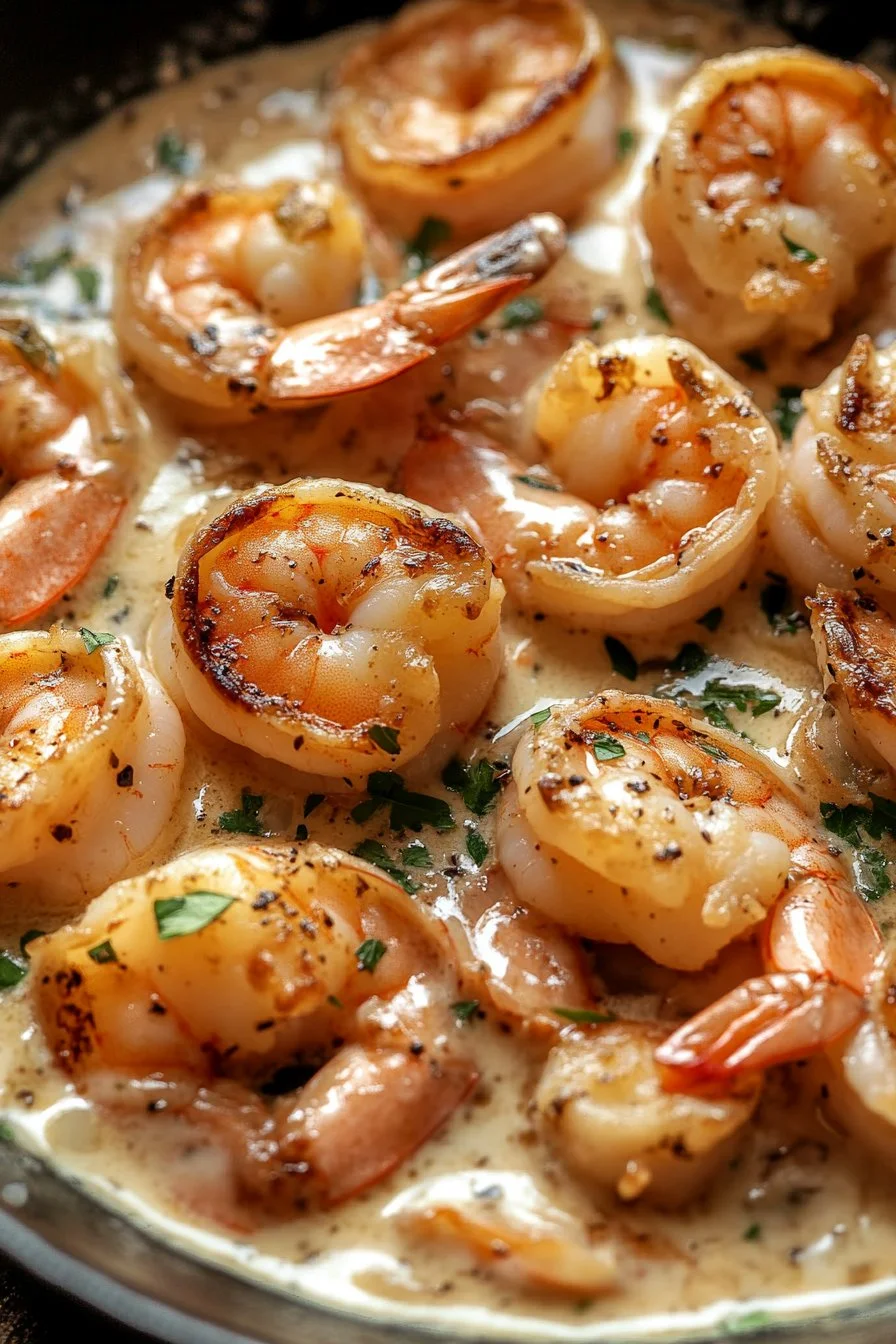 Easy Creamy Garlic Shrimp