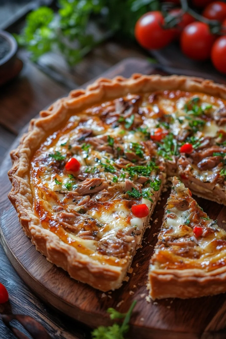 Mustard Tuna Tart.