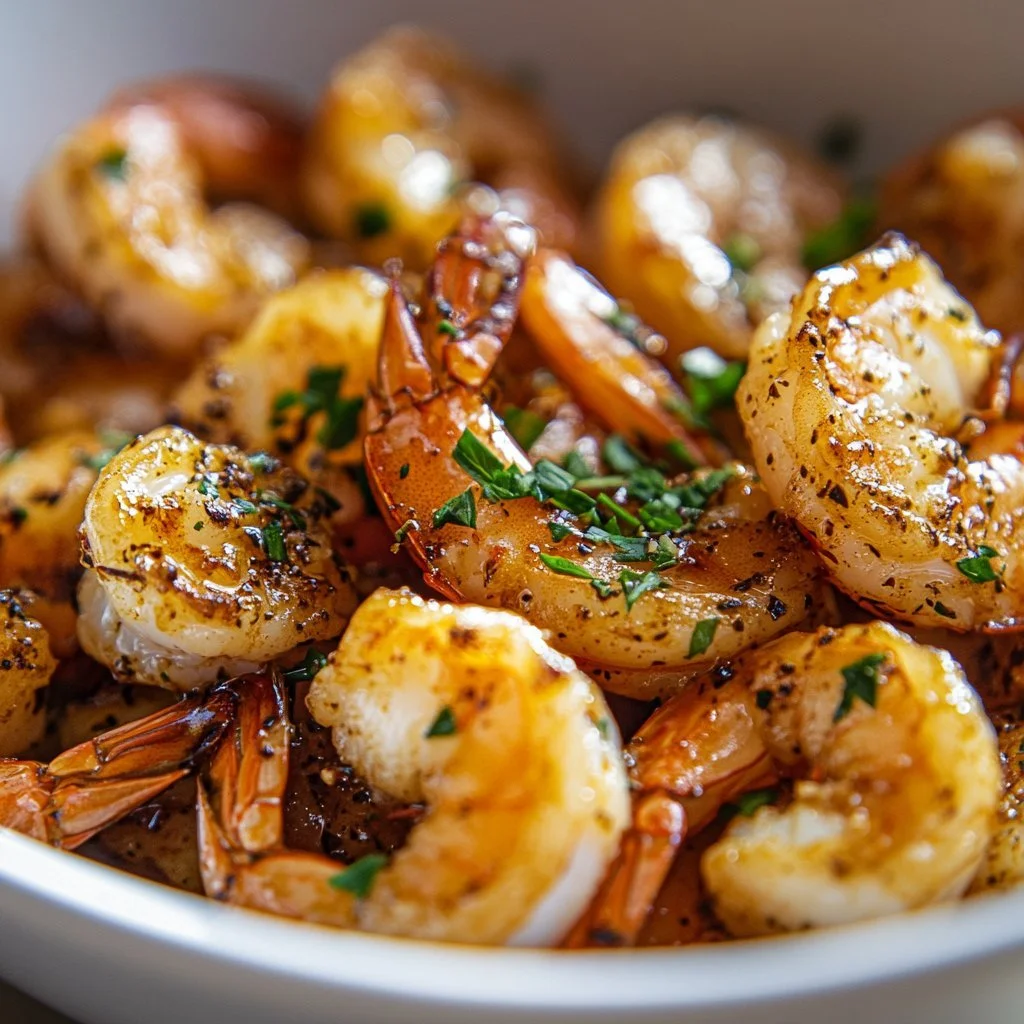 Delicious lobster bites in garlic butter sauce, perfect for gourmet seafood lovers.
