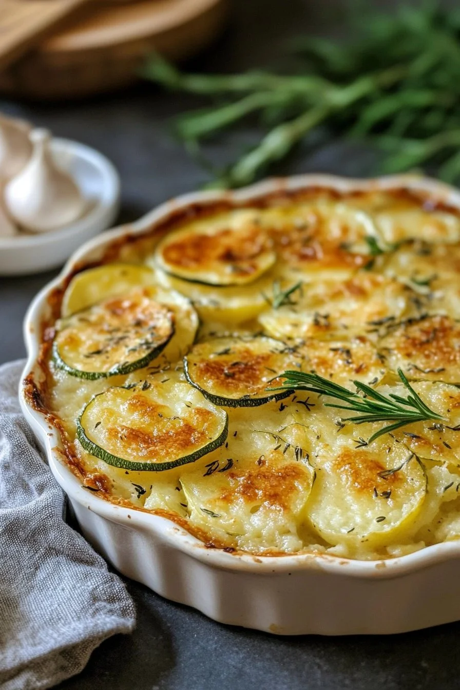 Potato and Zucchini Gratin