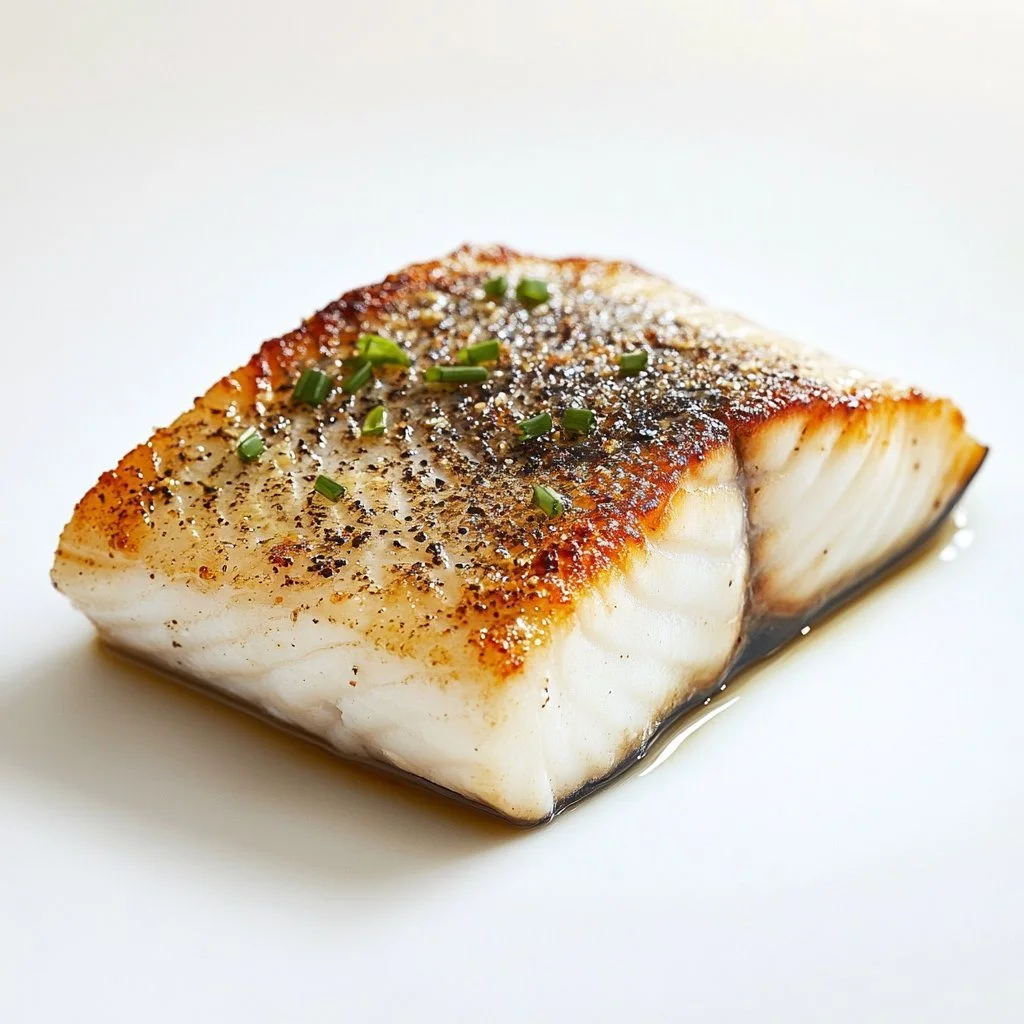 Ruth's Chris Chilean Sea Bass dish beautifully plated