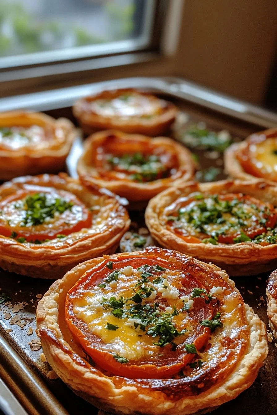 Chorizo, Tomato, and Goat Cheese Tartlets