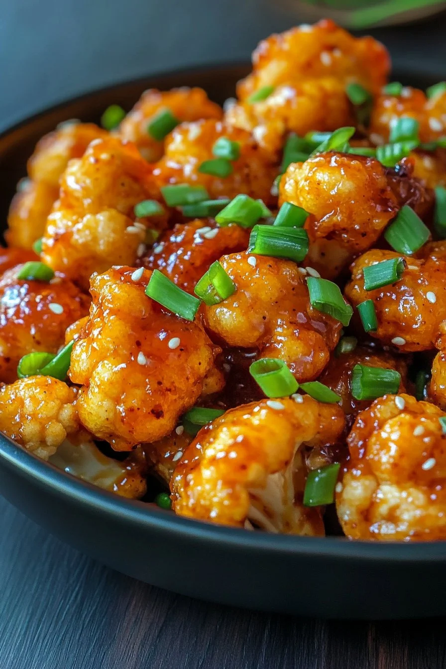 Spicy cauliflower with garlic and honey