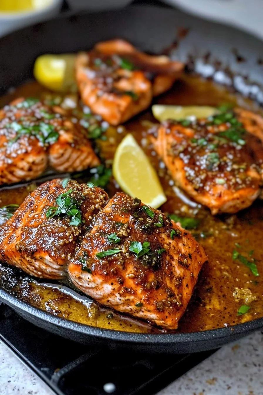 Cajun Salmon with Shrimp