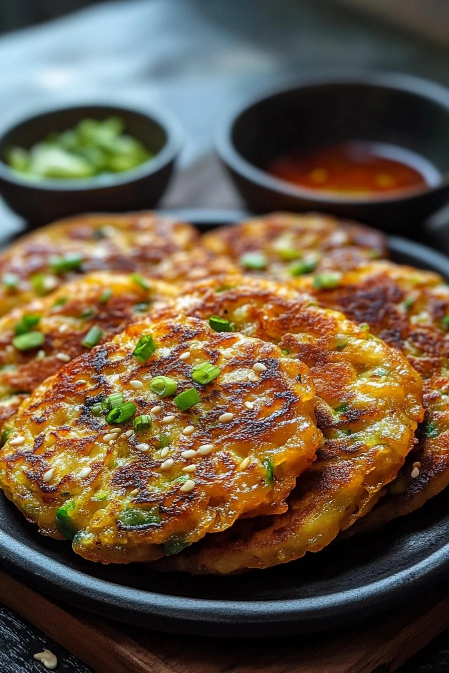 Korean Tuna Pancakes (Chamchijeon)