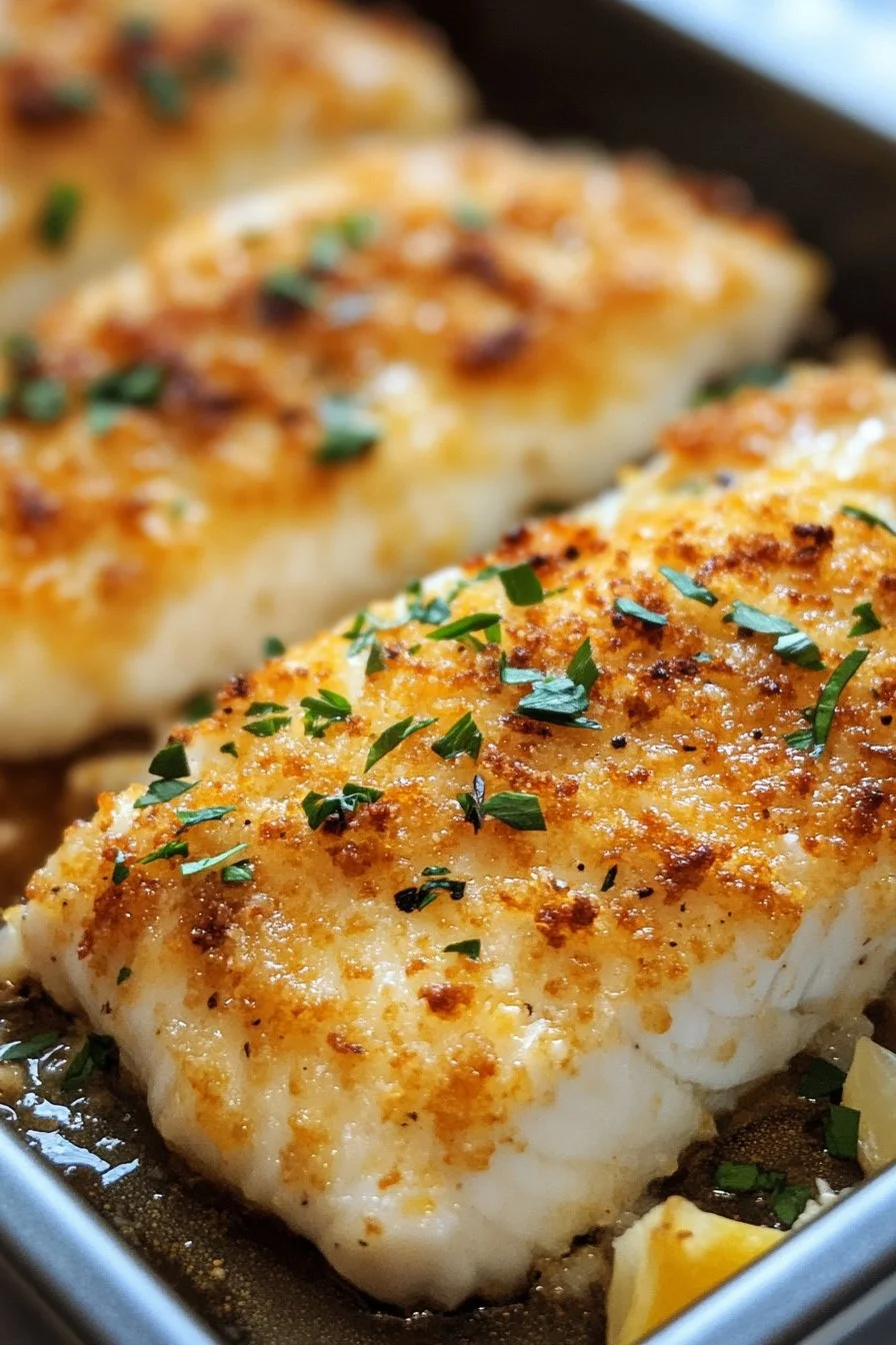 Crunchy Parmesan Crusted Fish