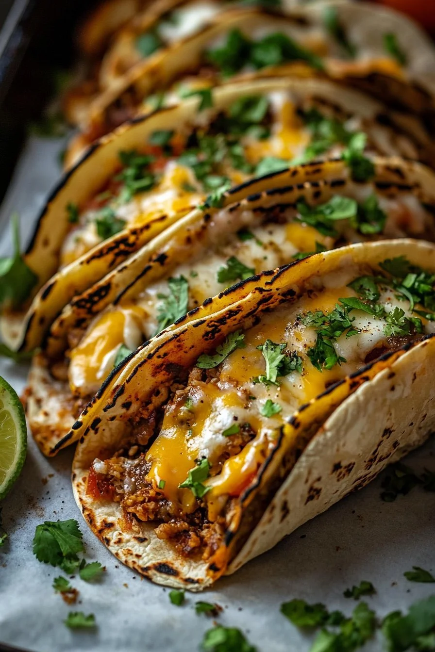 Oven-Baked Cheesy Tacos