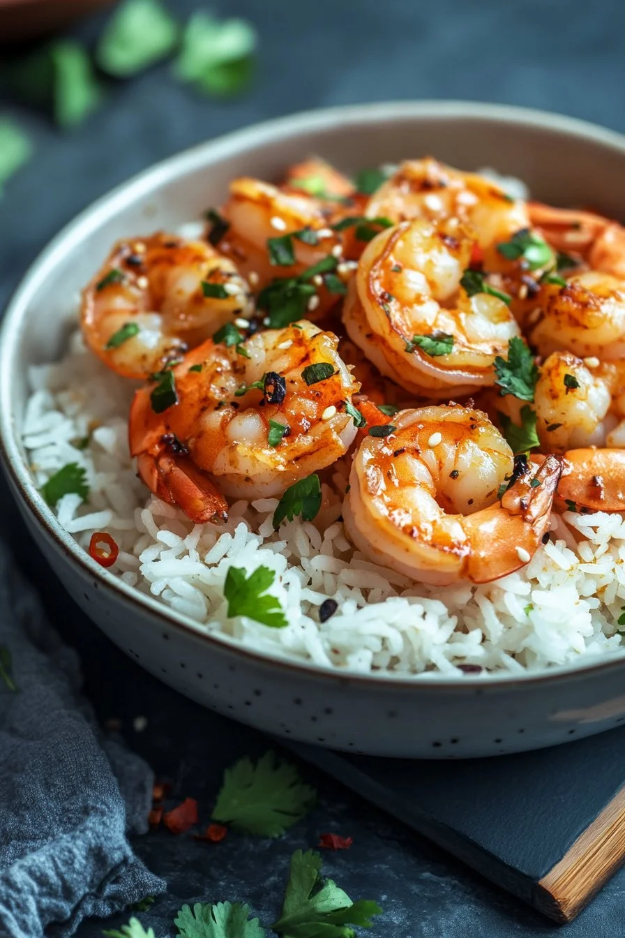 Sweet and Spicy Shrimp Rice