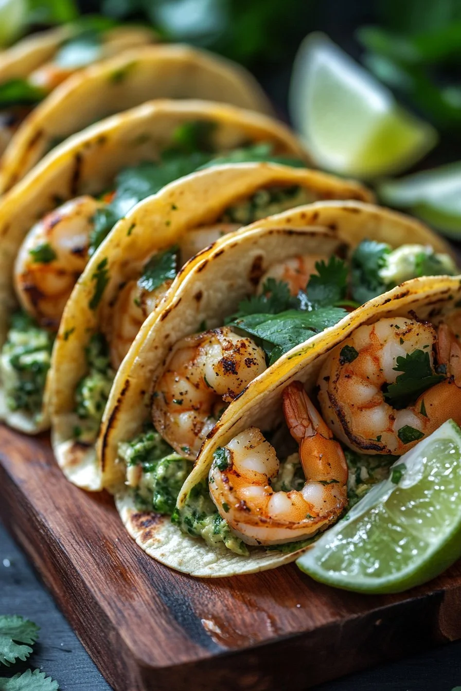 Cilantro Lime Shrimp Tacos