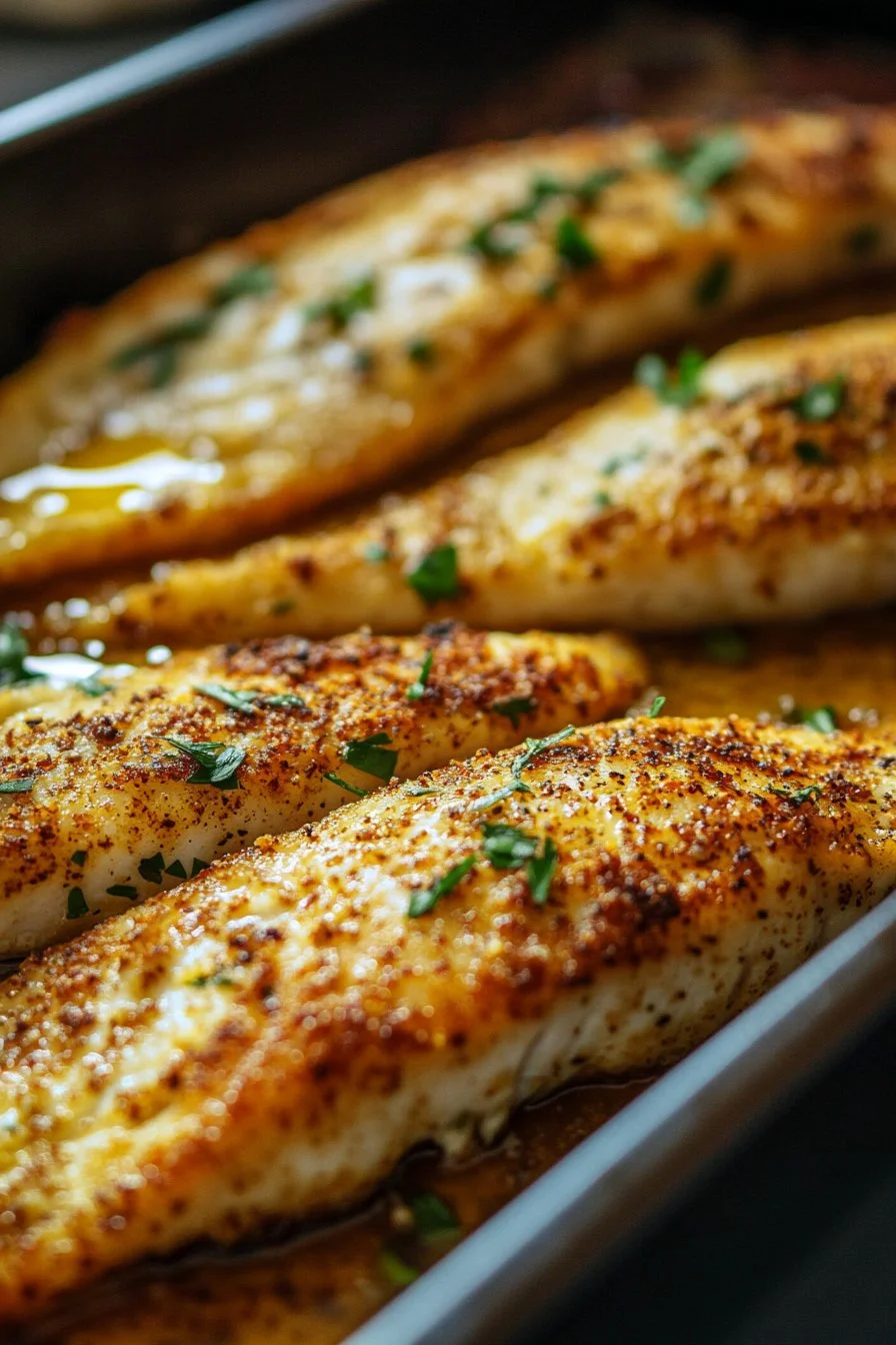 Garlic Butter Oven Baked Tilapia
