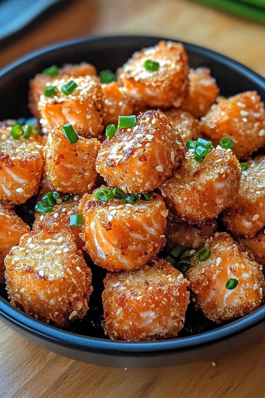 Crispy Bang Bang Salmon Bites
