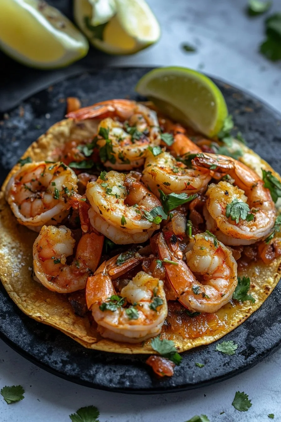 200 Calorie Shrimp Tostadas