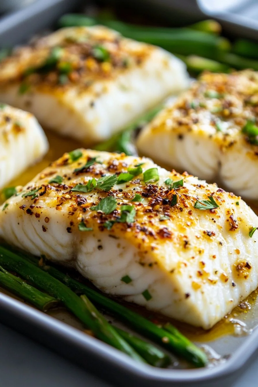 Juicy Asian Baked Halibut
