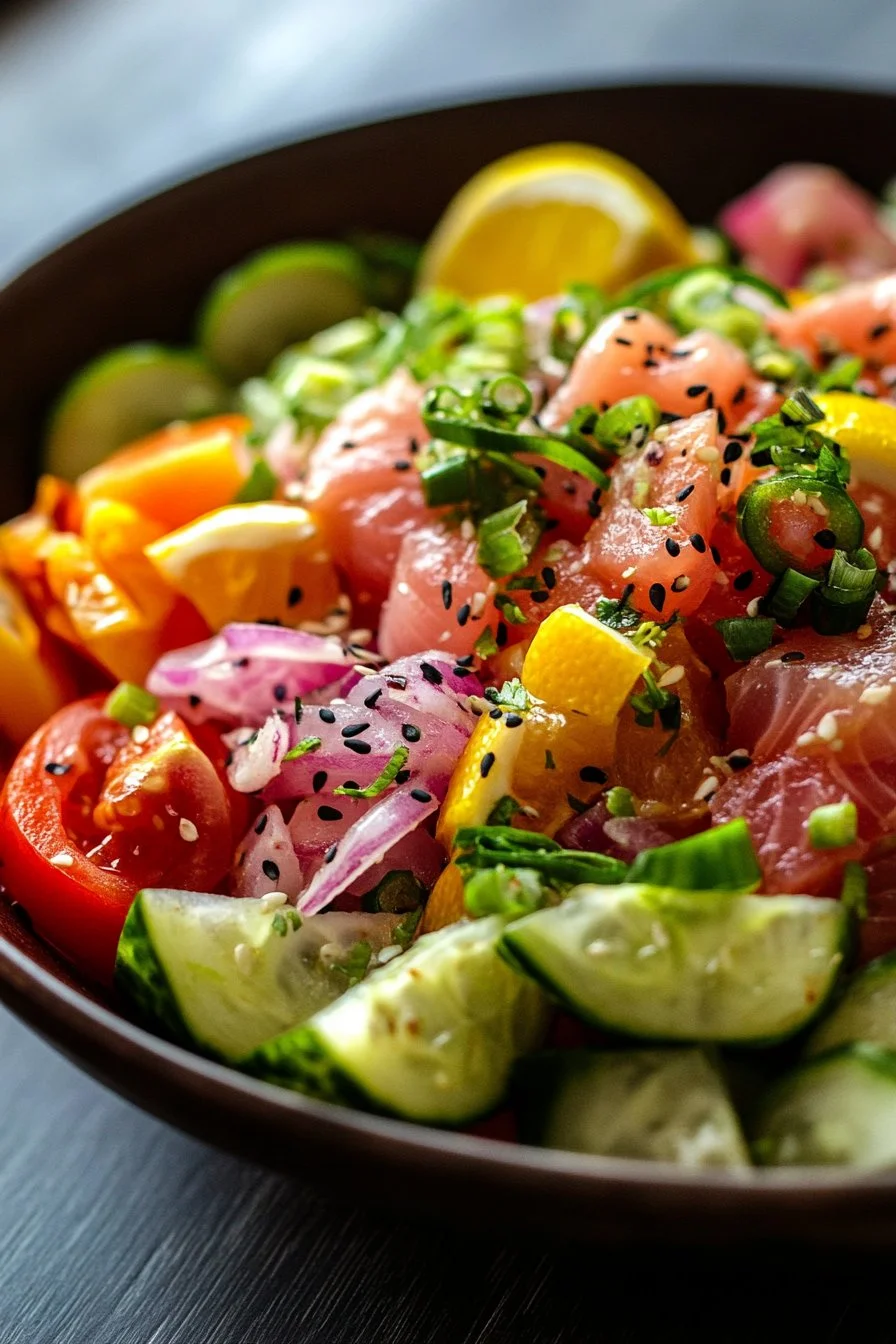 Quick Tuna Ceviche
