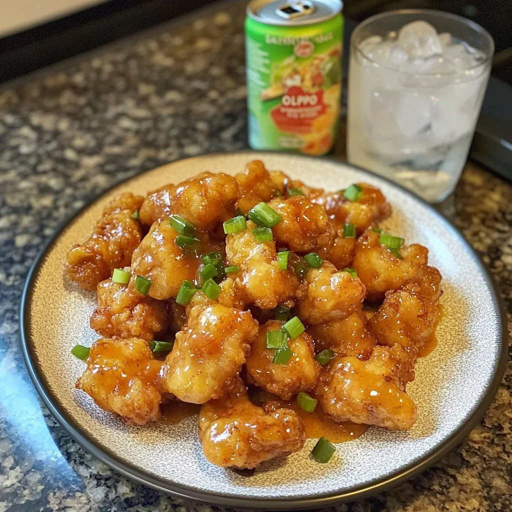 Delicious Bang Bang Shrimp served with a spicy sauce and garnished with green onions.
