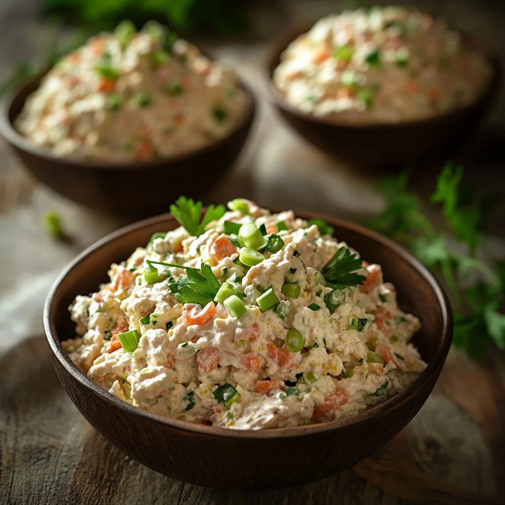 Cottage Cheese Tuna Salad recipe with fresh ingredients and creamy texture