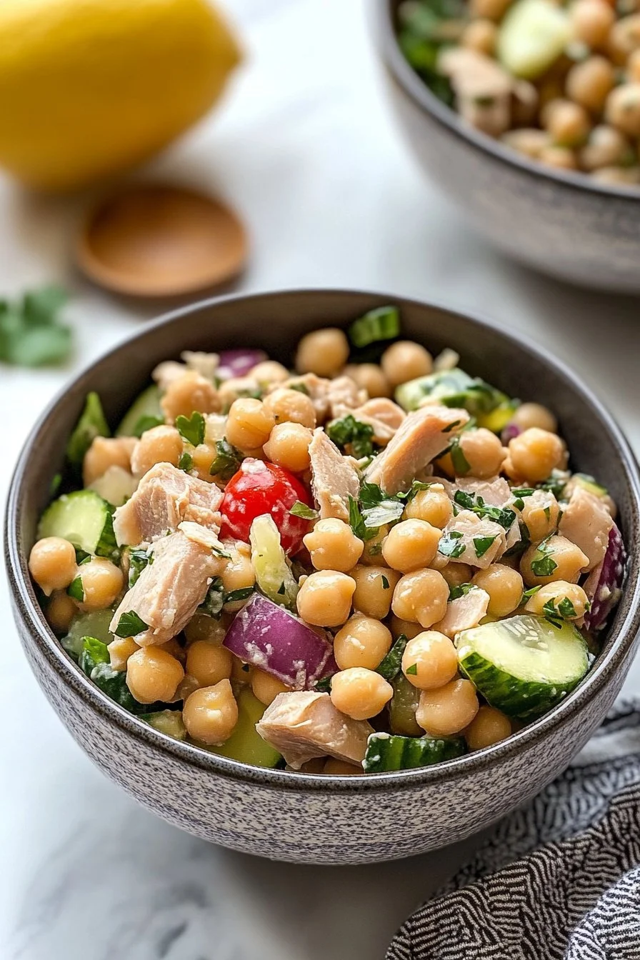 Simple Tuna Chickpea Salad
