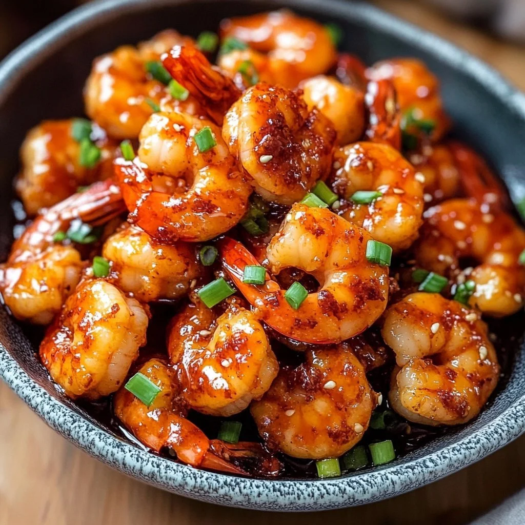Delicious Firecracker Shrimp served with spicy dipping sauce