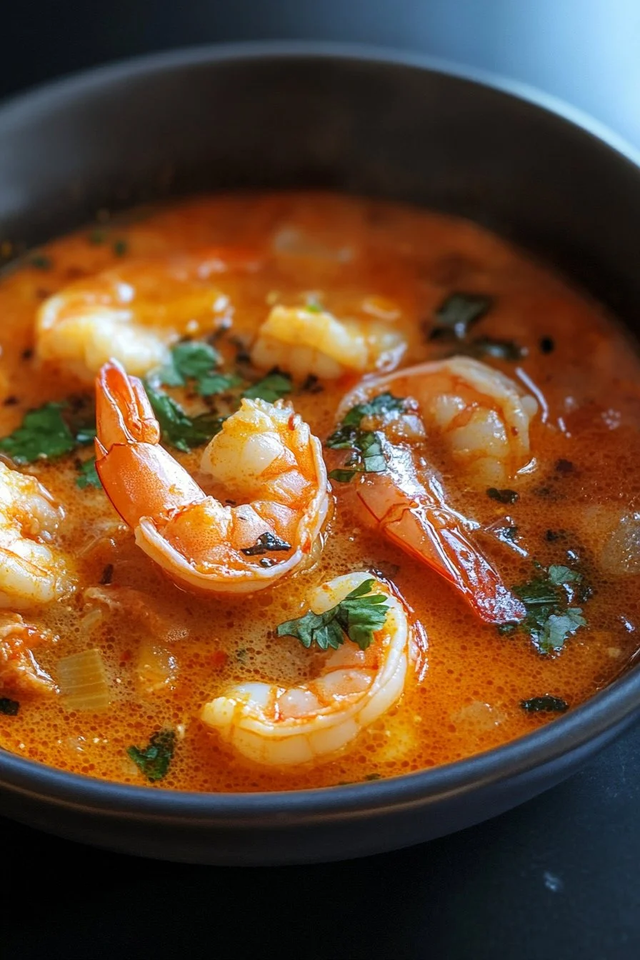 Quick and Spicy Shrimp Soup