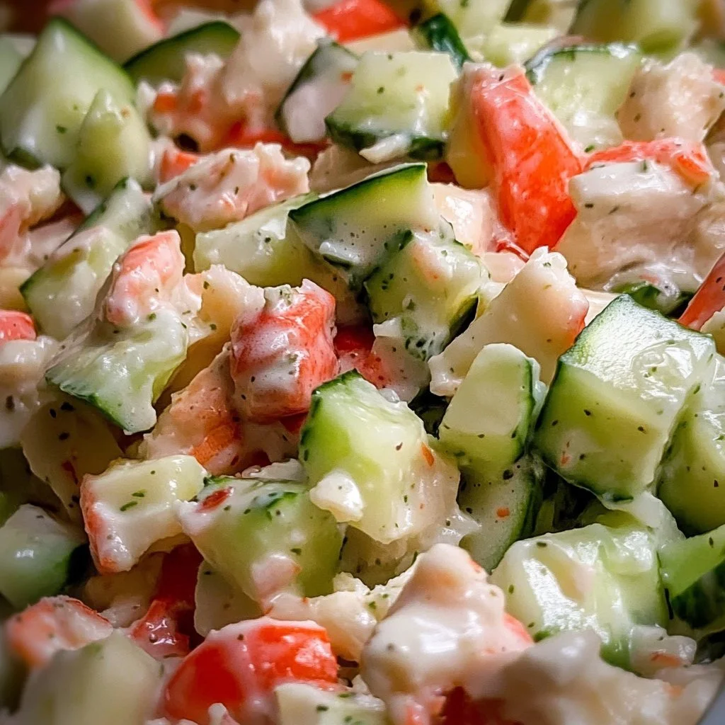 Delicious Island Crab Salad with fresh crab meat and tropical ingredients
