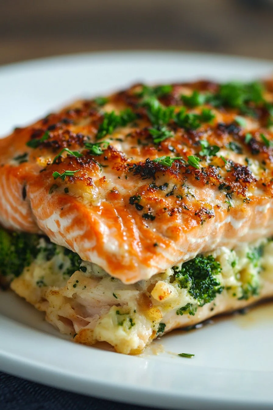 Crab Stuffed Salmon