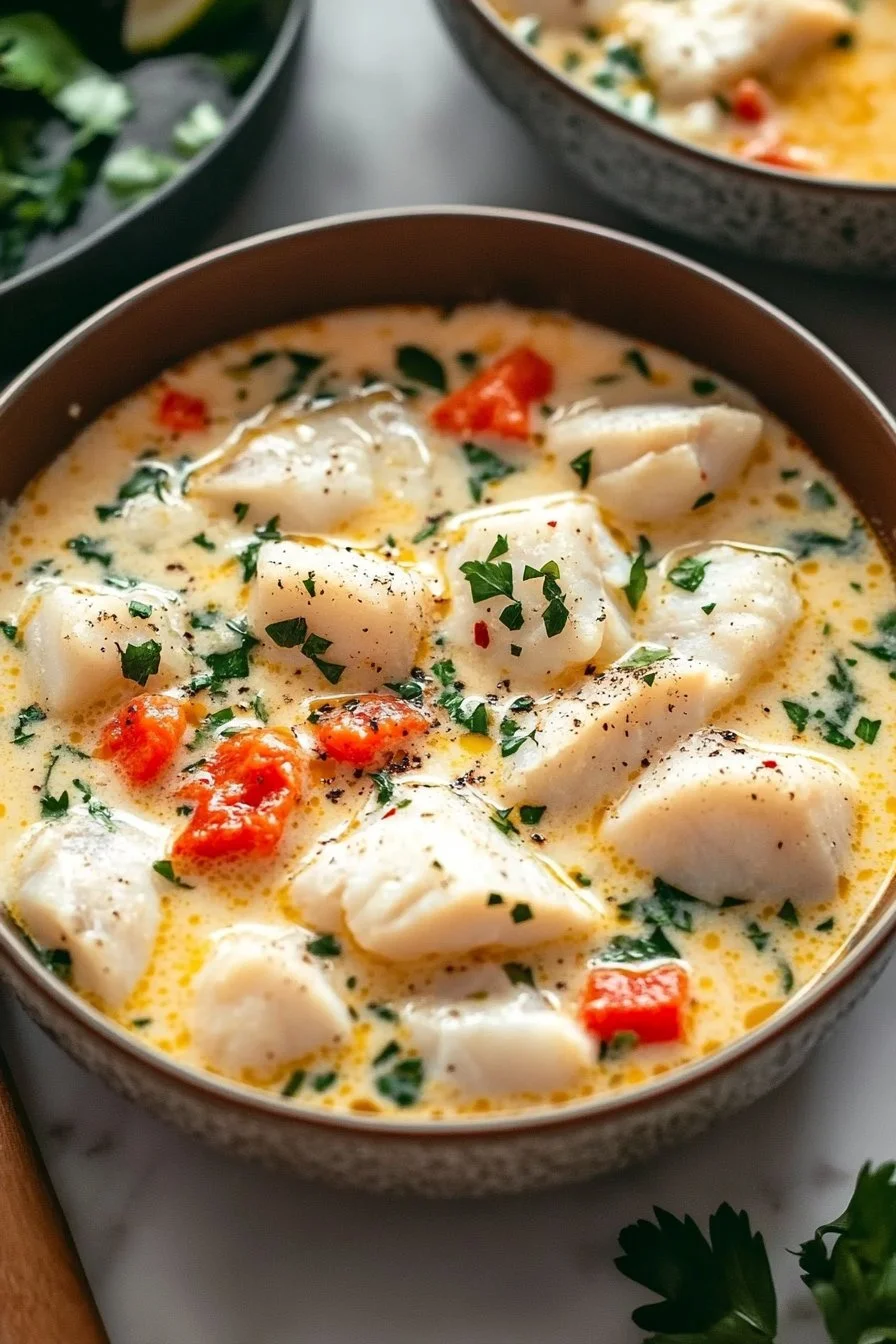 Creamy Coconut White Fish Stew