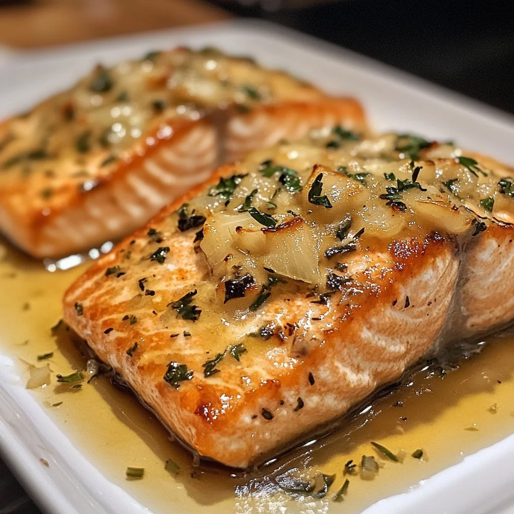 Deliciously prepared stuffed salmon on a plate showcasing its juicy filling.