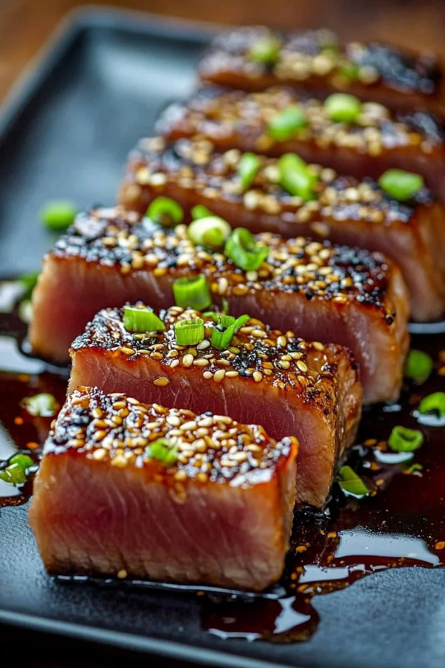 Ahi Tuna Steak with Soy Ginger Glaze