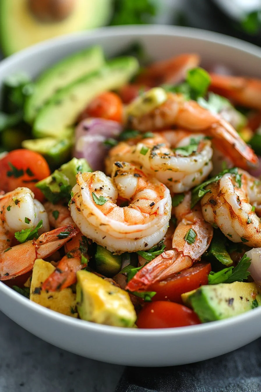 Avocado Salsa Shrimp Salad