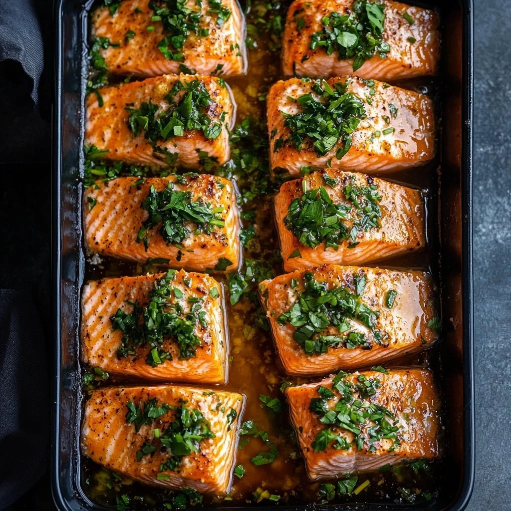 Bang Bang Salmon dish featuring fresh salmon in a spicy creamy sauce