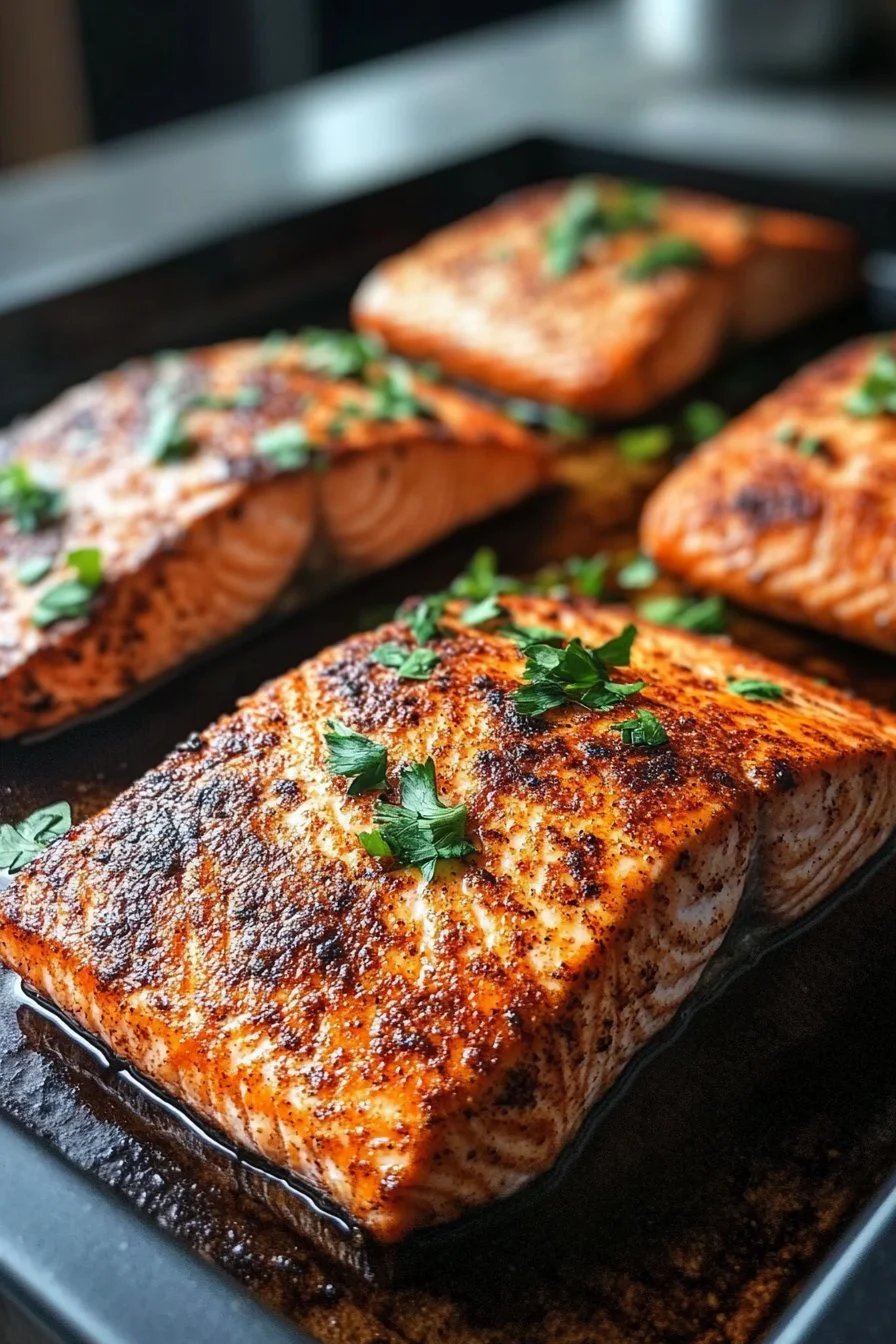 Best Damn Air Fryer Blackened Salmon