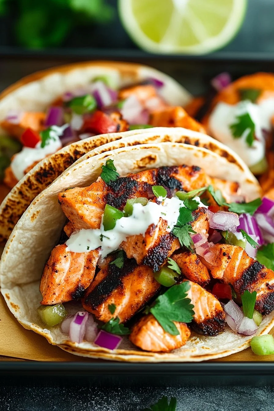 Blackened Salmon Tacos