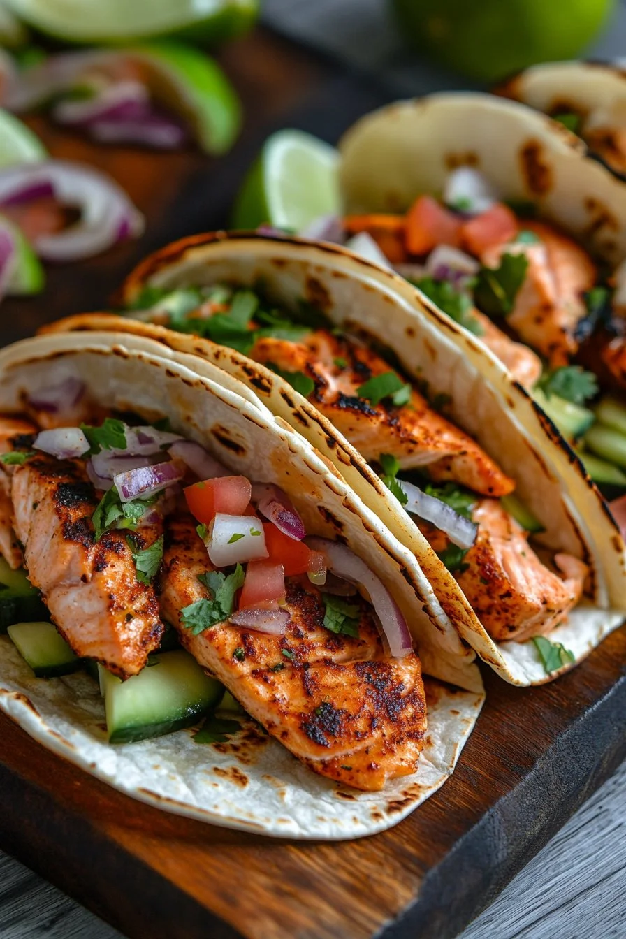 Blackened Salmon Tacos