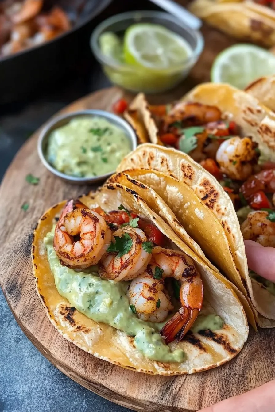 Bronzed Shrimp Tacos