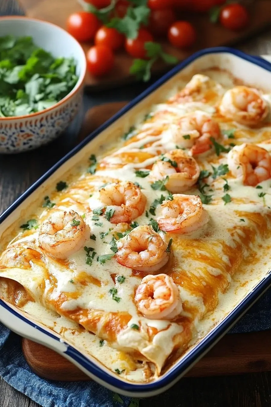 Creamy Shrimp Enchiladas