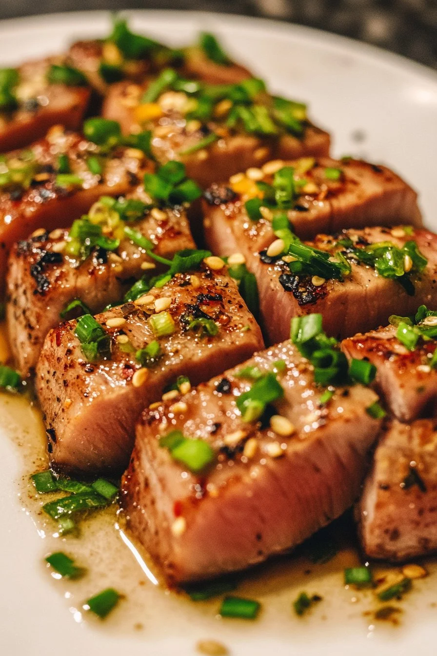 Irresistible Garlic Butter Ahi Tuna