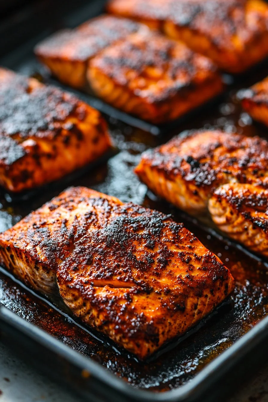 Quick Spicy Blackened Salmon